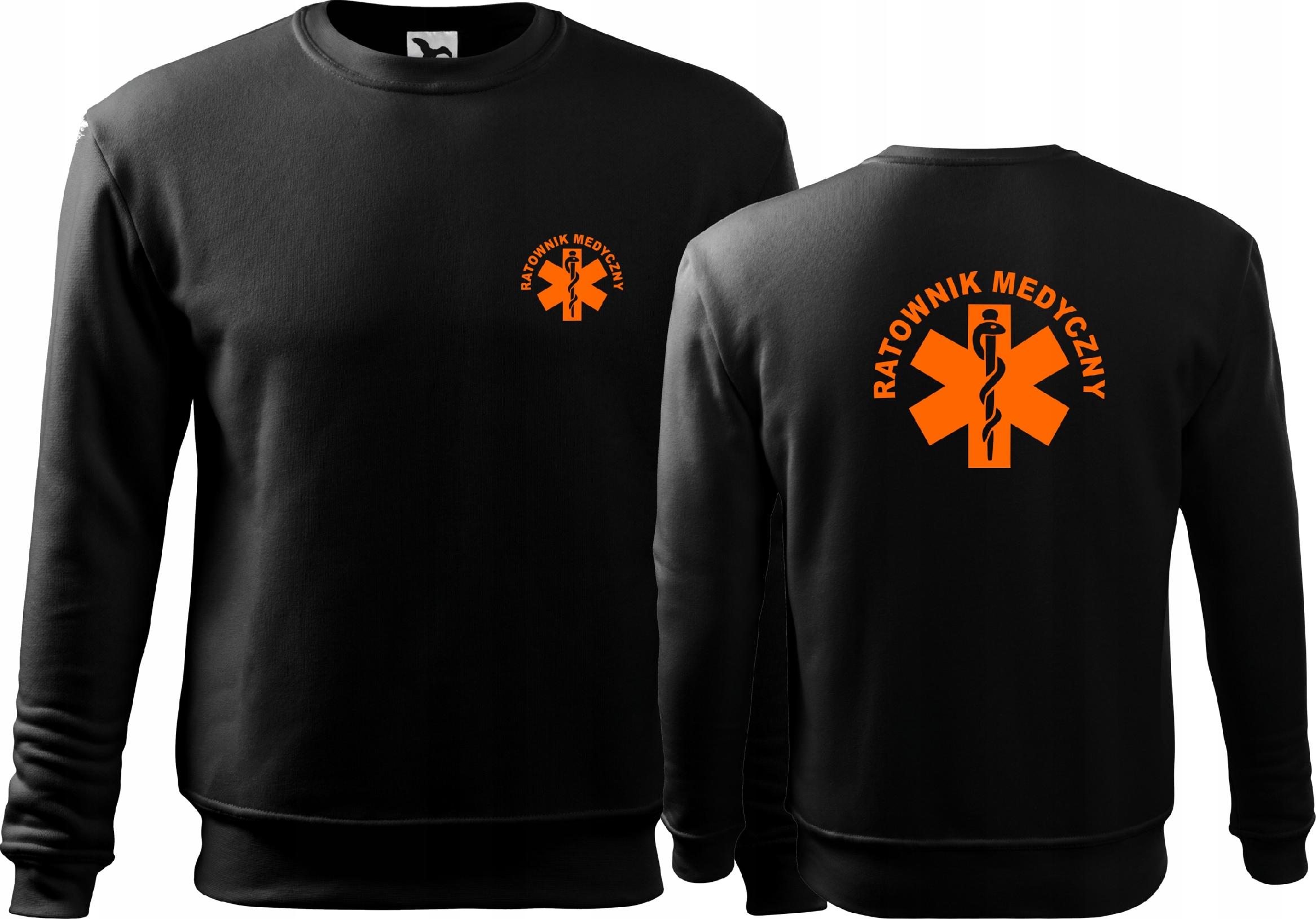 

Ciepła luźna bluza medyczna Ratownik Medyczny 3XL