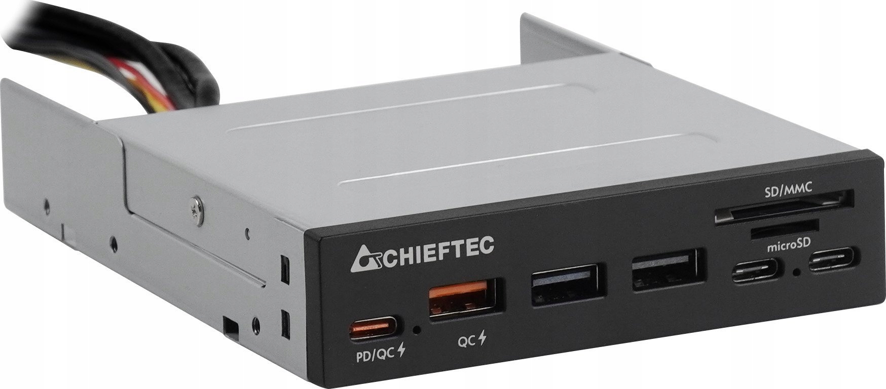 Chieftec Panel przedni 3x Usb 3x Usb-c czytnik kart (CRD-908H)