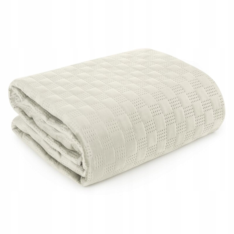 Přehoz na postel 200x220 Sofia 4 krémový velurový