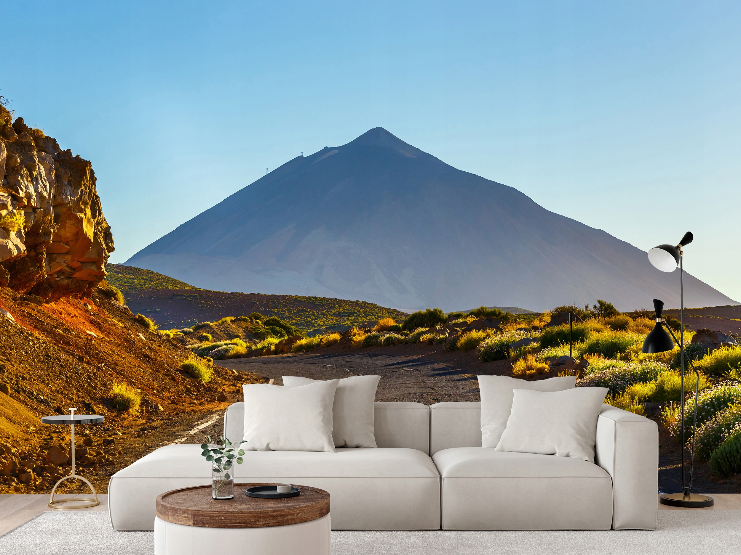 Fototapeta Cesta Sopky El Teide Západ Slunce Tenerife 368 x 254 cm