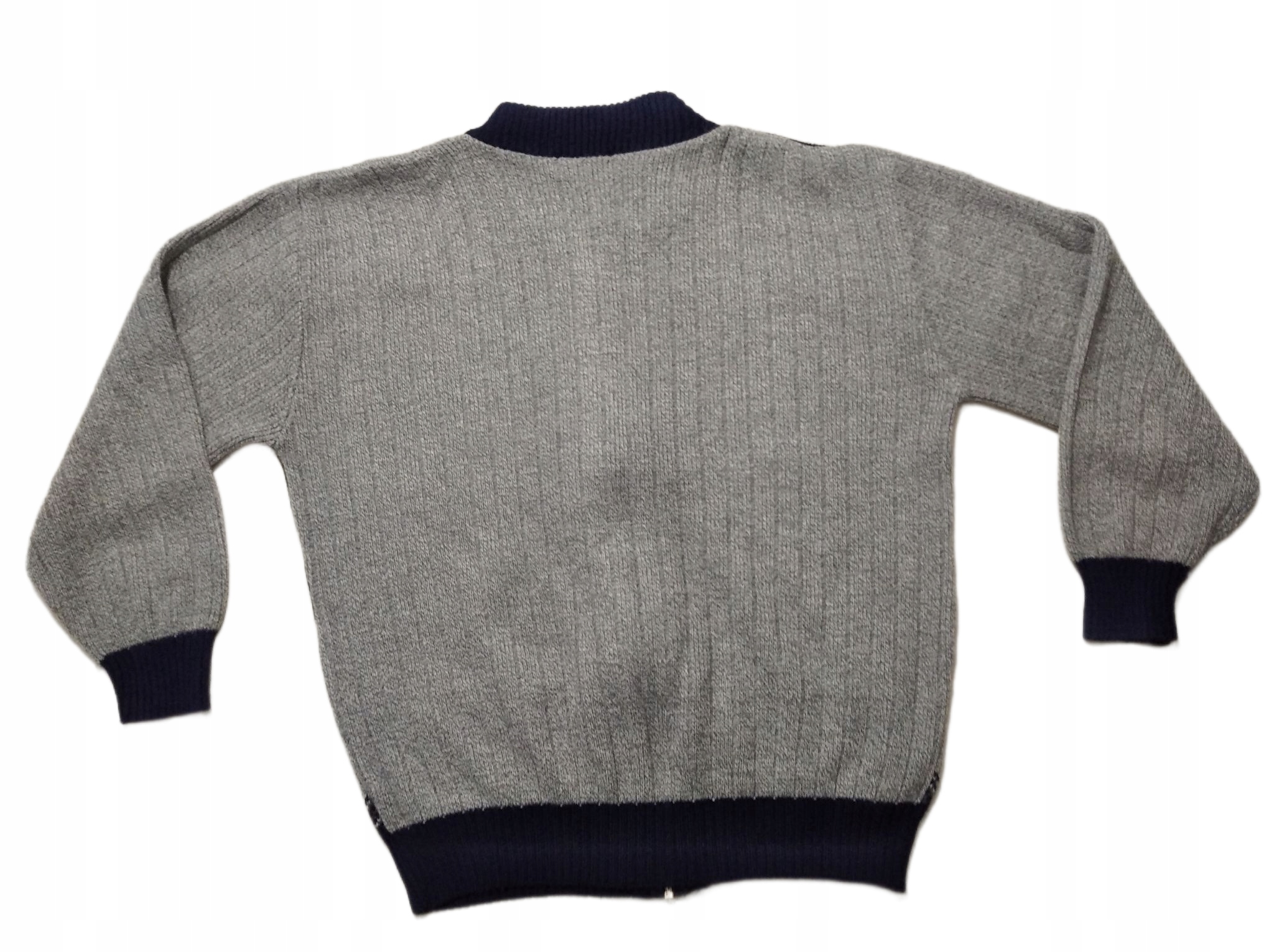 Męski sweter z suwakiem wzorek BELLISIMO XL Rozmiar XL