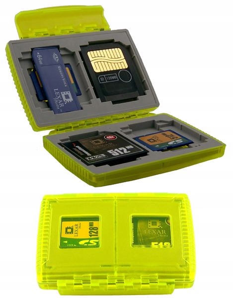 Pouzdro pouzdro na paměťovou kartu Gepe Card Safe Neon