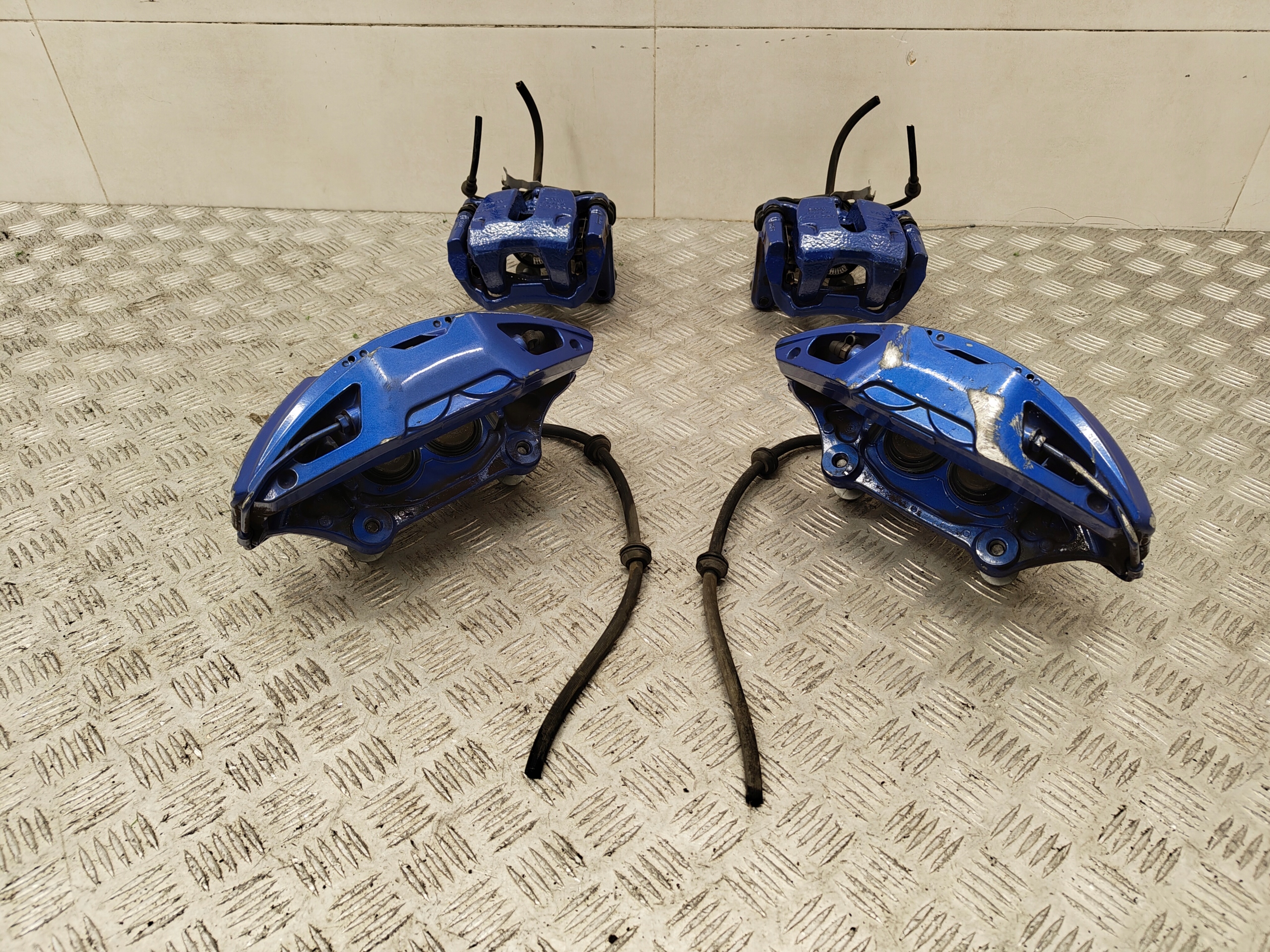 BMW iX i20 caliper calipers brake front rear part blue KOMPLET