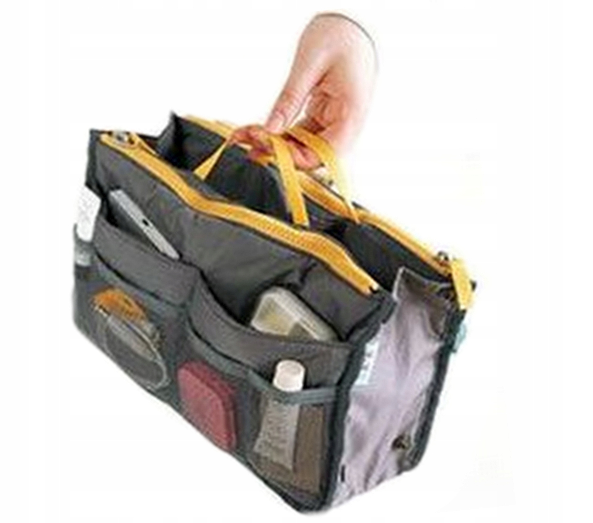 ORGANIZER do TOREBKI kosmetyczka UCHWYTY zamek Marka inna