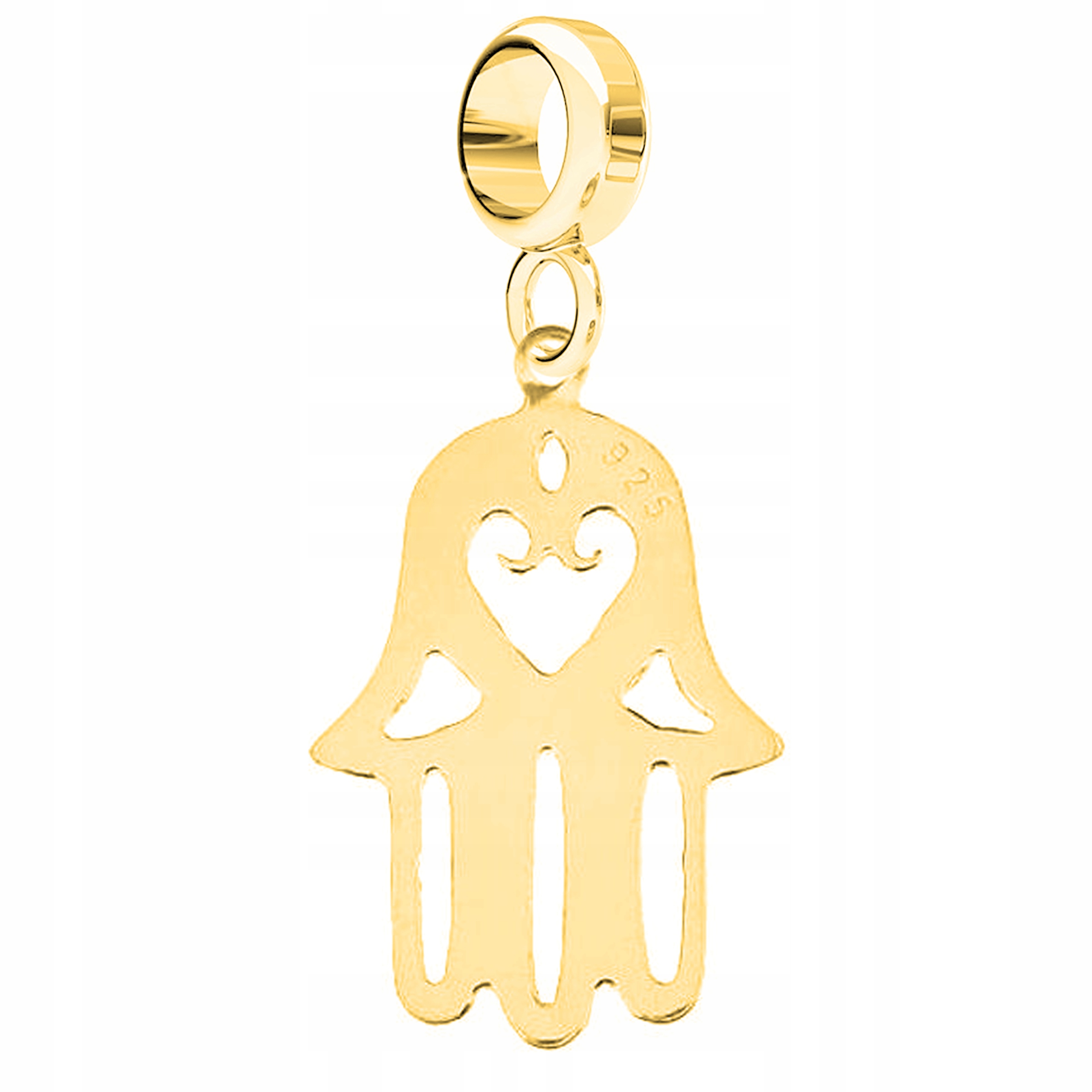 Charms Zlatá ruka prozřetelnosti Dlaň Plech s dlaní Prozřetelnost Stříbro 925