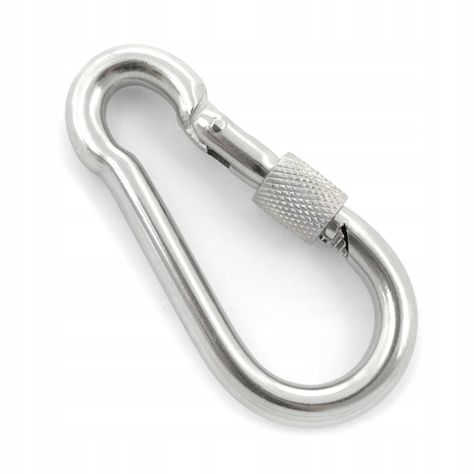 Karabina nerezová A4 s pojistkou, průměr 4 mm, délka 40 mm, 20 Ks