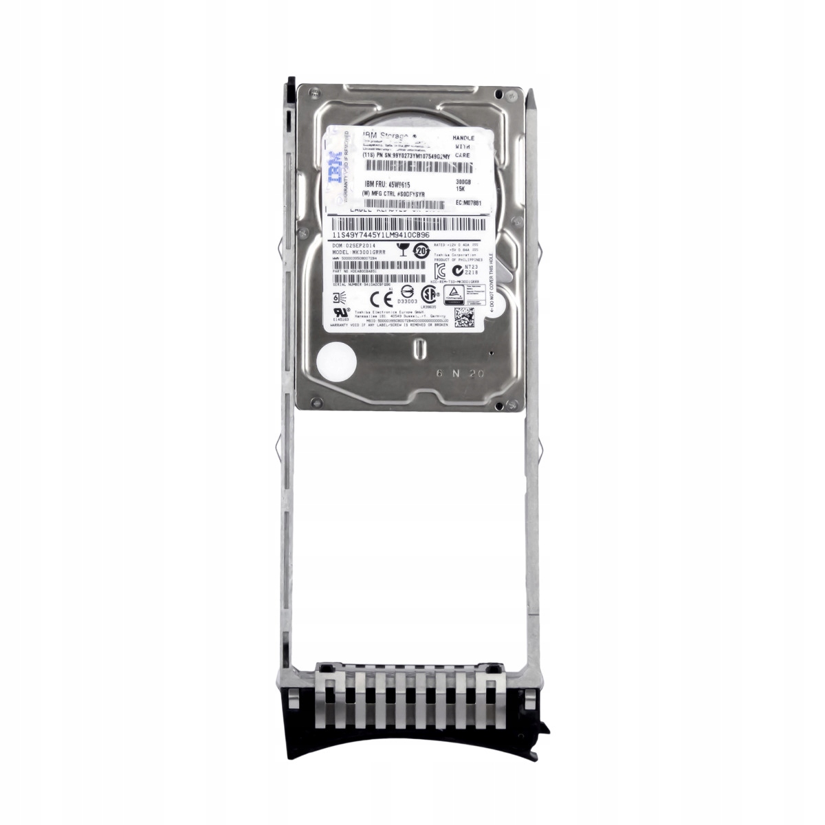 Ibm 45W9615 99Y0273 300GB 15K 32MB SAS-2 2,5'' MK3001GRRR