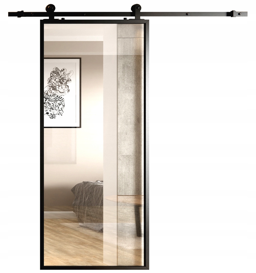 Drzwi Szklane Przesuwne System Loft 100 Szyba