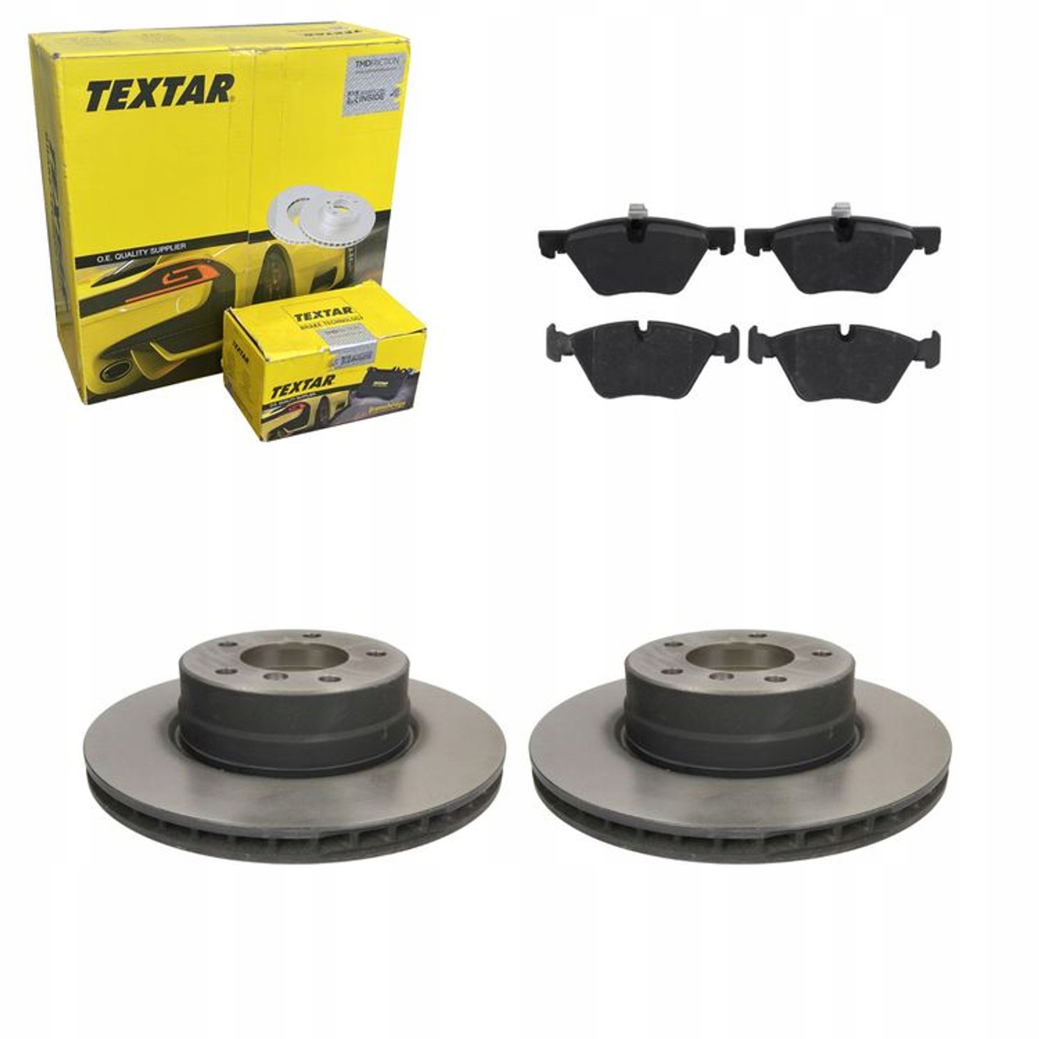 2× textar 92122505 тормозной диск + тормозные колодки перед 2379401