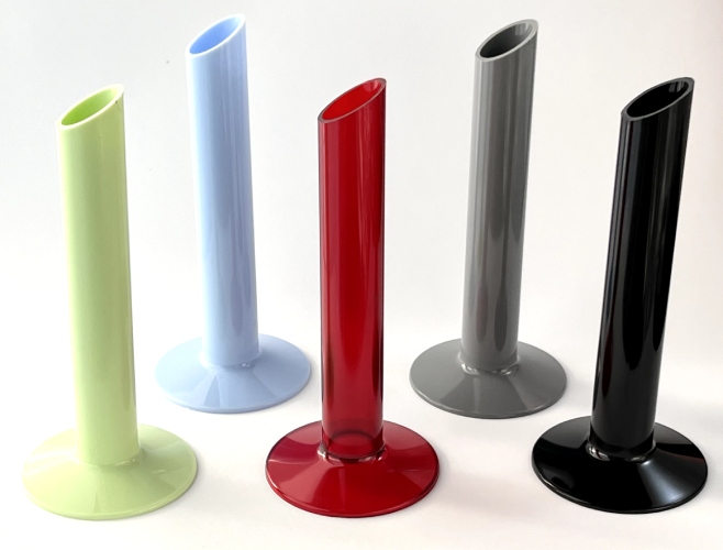 WAZON BIAŁY NA JEDEN KWIAT 20 cm NIETŁUKĄCY wazonik flakon chrzest wesele Materiał tworzywo sztuczne