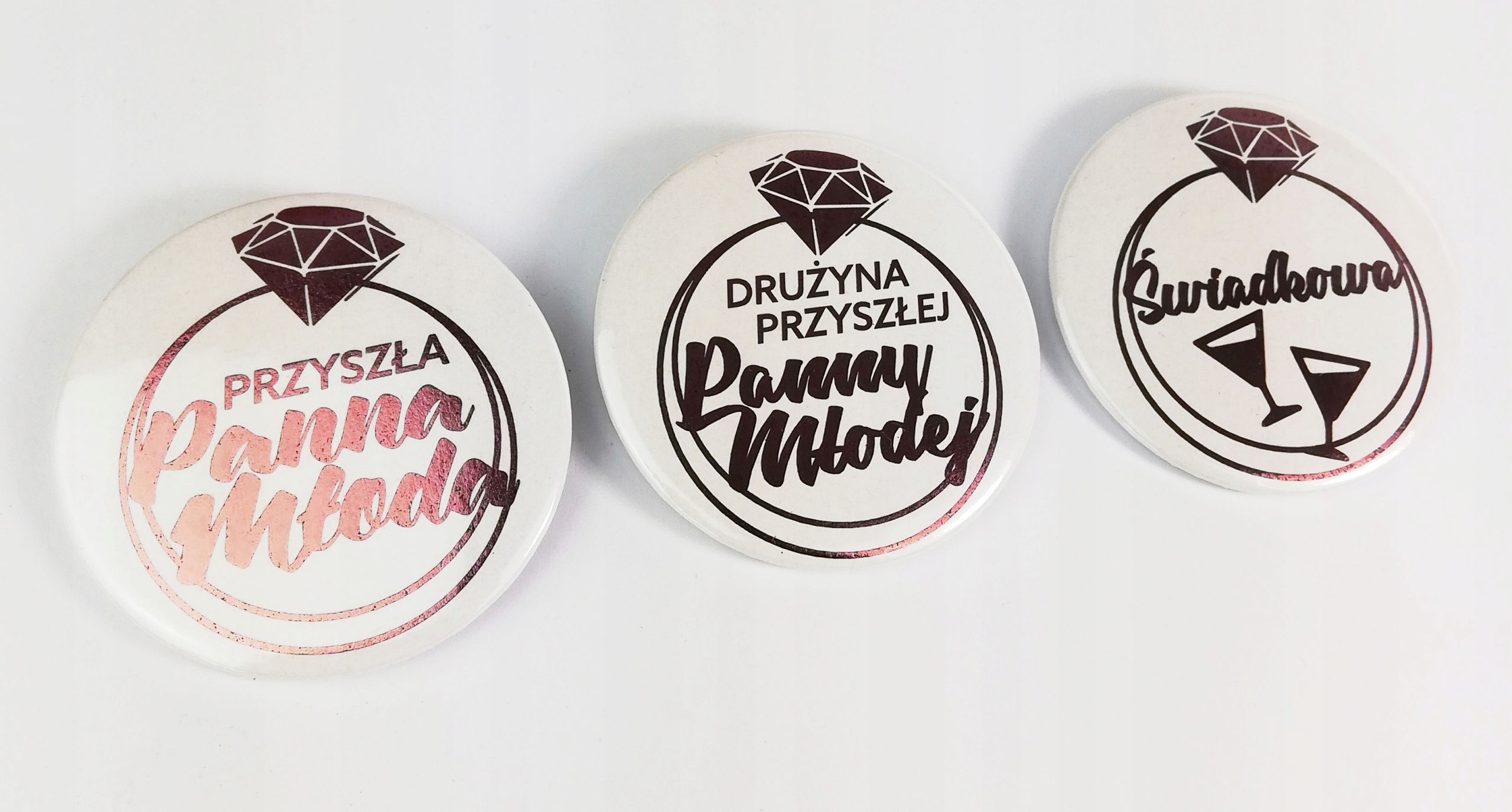 PRZYPINKA WIECZÓR PANIEŃSKI TWOJE IMIĘ ROSE / GOLD EAN (GTIN) 5906412106864