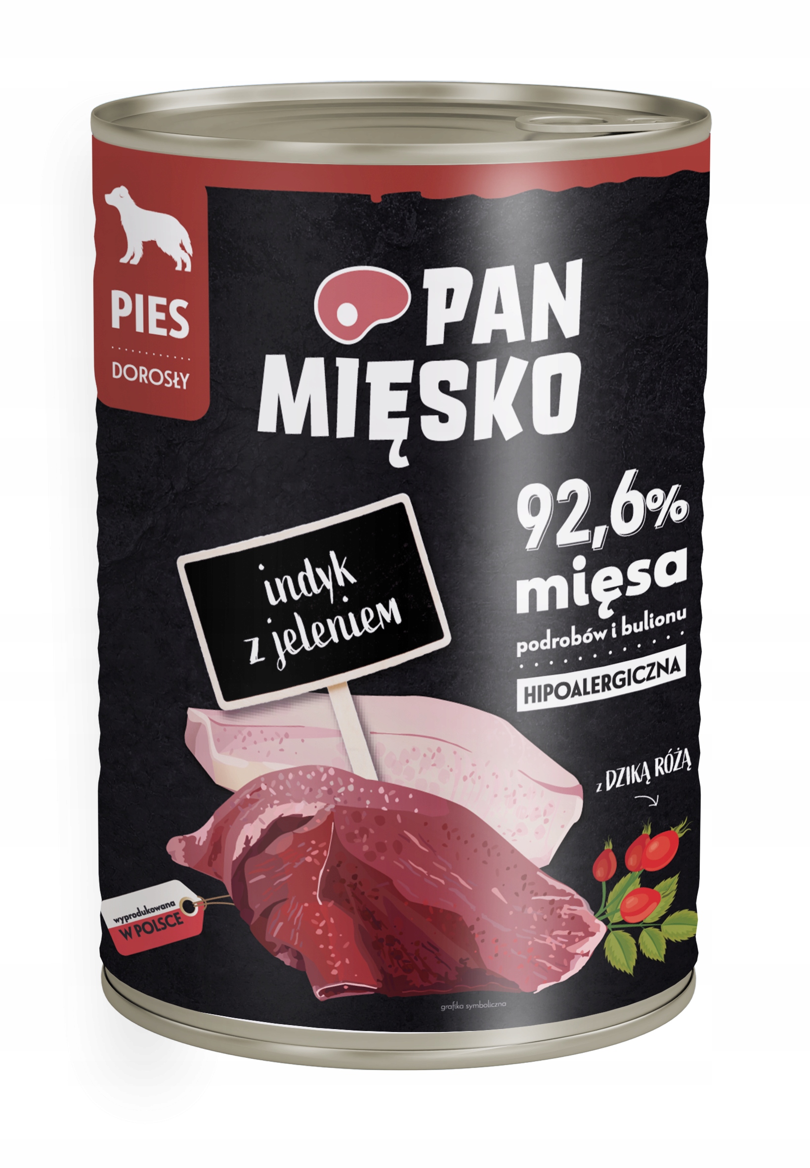 Pan Mięsko Indyk z Jeleniem 12 x 400g dla Psa