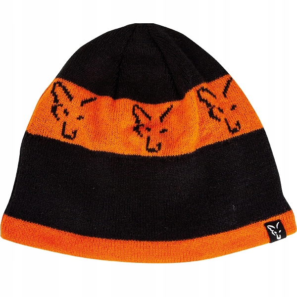 Czapka Zimowa FOX Black/Orange Beanie