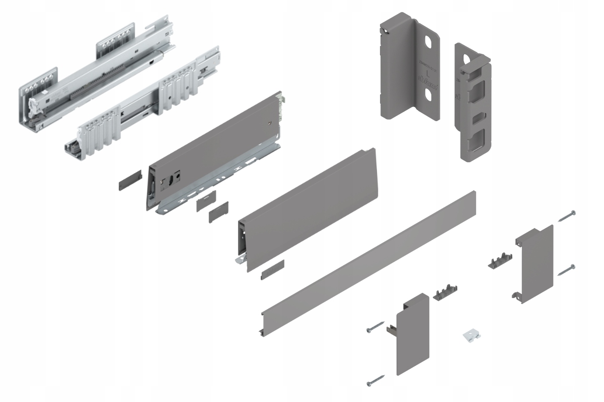 Blum Šuplík Merivobox 300 Nízká M vnitřní šedá 40 kg