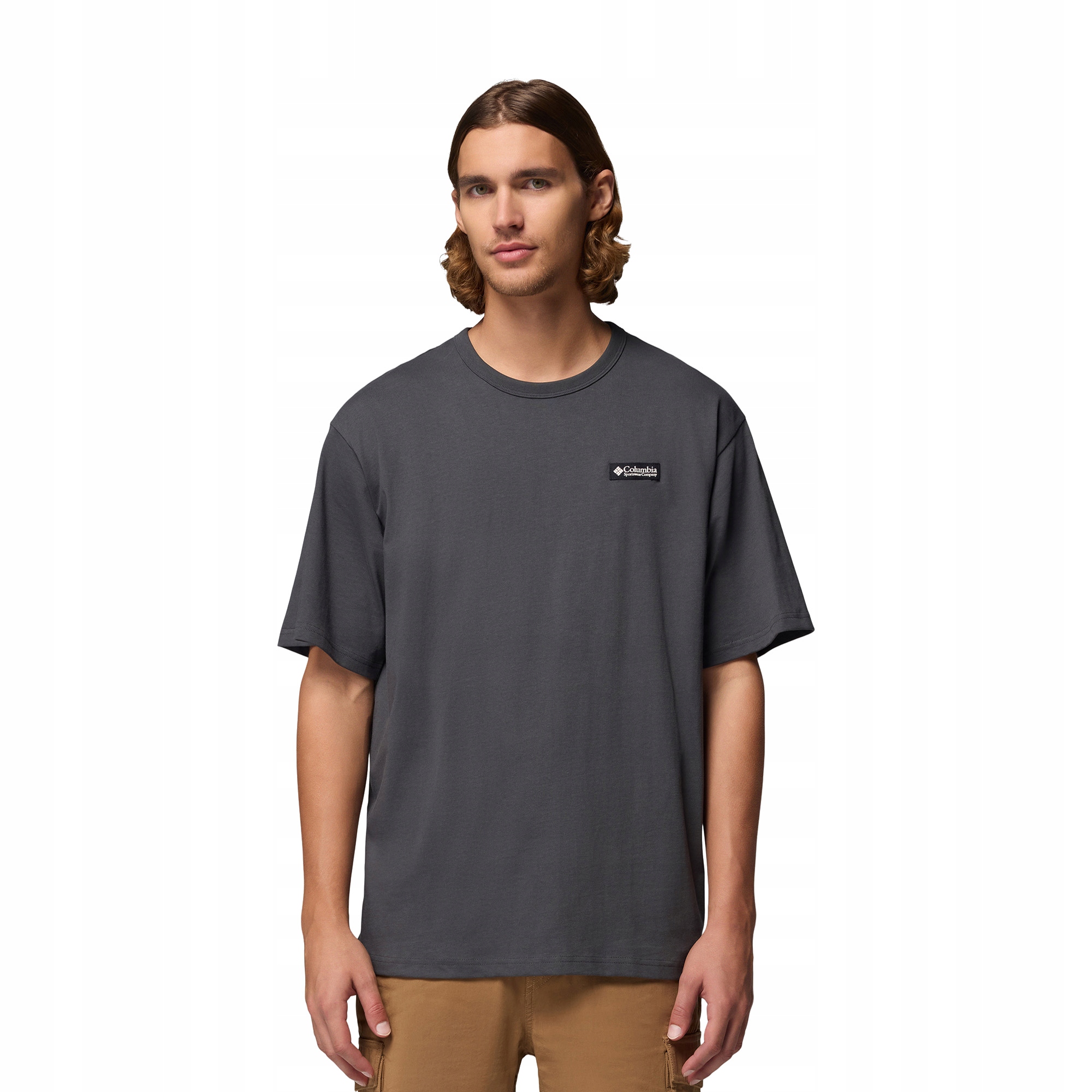 Pánské tričko Columbia Csc Heavyweight Iconic Tee shark/repeated peaks