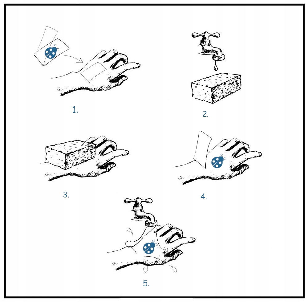 Tatuaże zmywalne dla dzieci BLUE CG441 Wiek dziecka 3 lata +