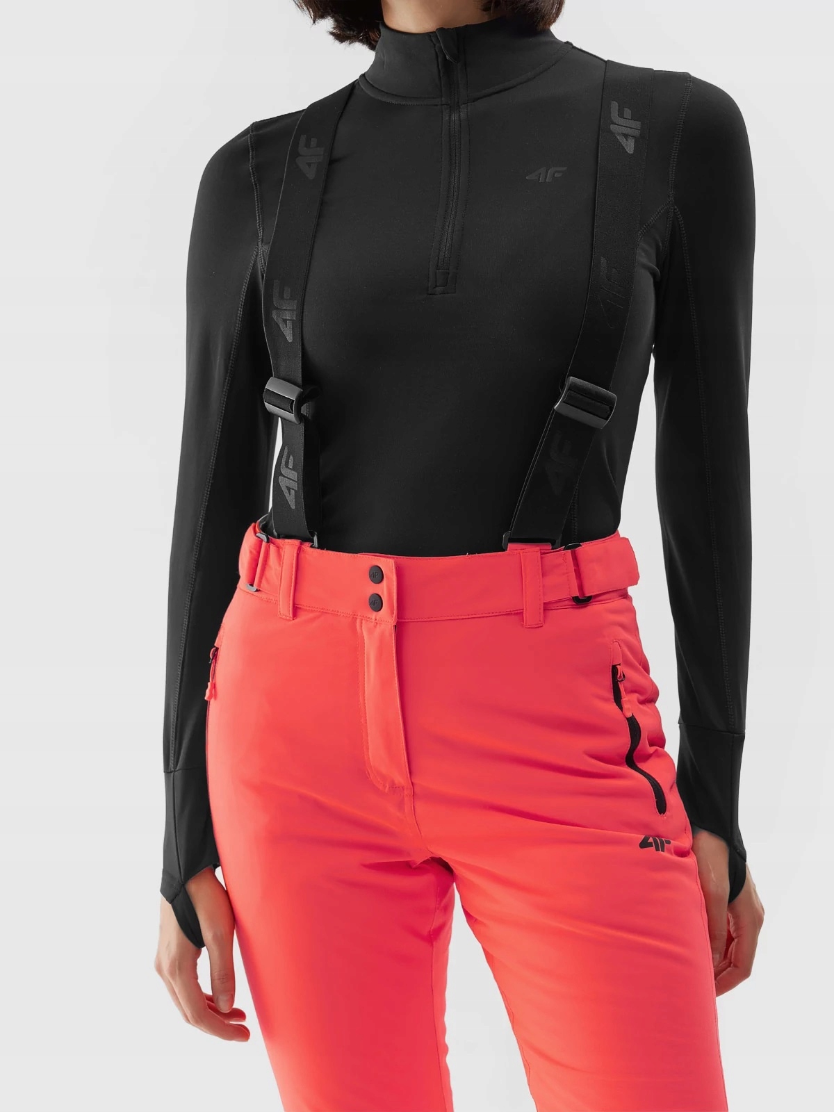 4F SPODNIE NARCIARSKIE DAMSKIE ZIMOWE Z SZELKAMI XL Kolekcja AW23