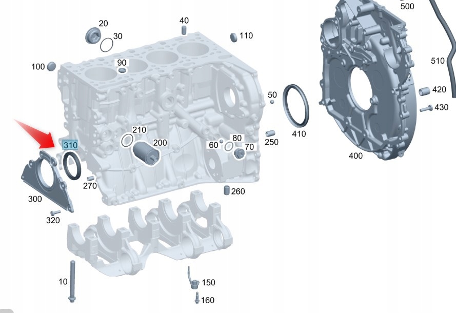 Těsnění Hřídele Mercedes A0149972646