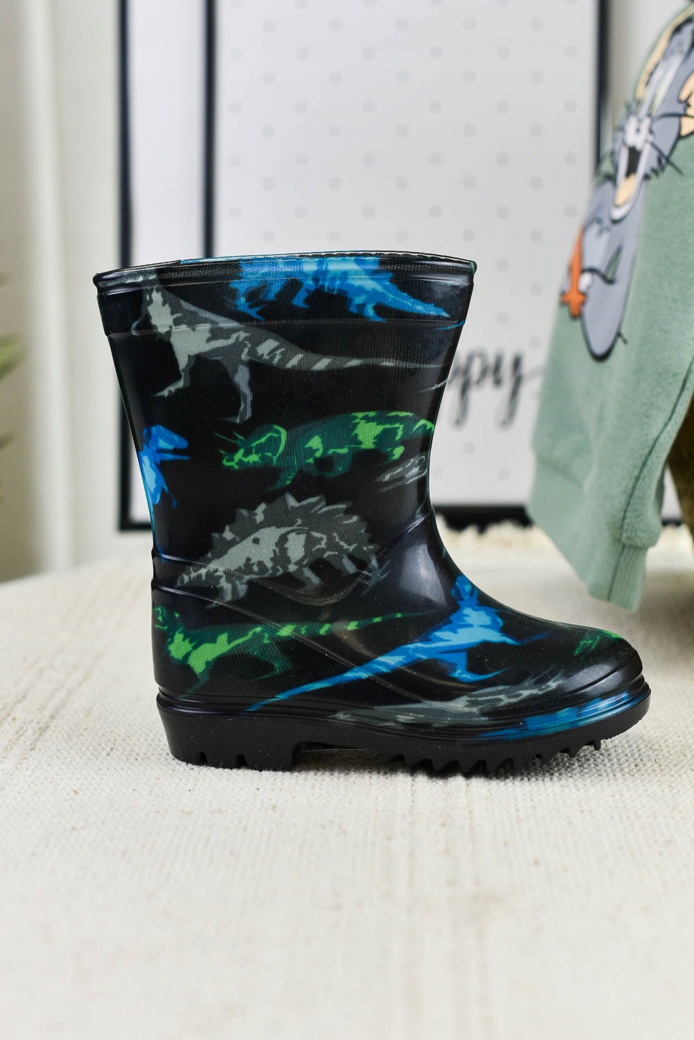 Kalosze dziecięce Dinozaury czarne (25) Marka Inna marka