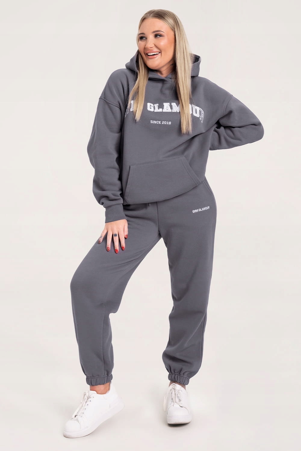 Kalhoty Gym Glamour Classic dresové shadow S