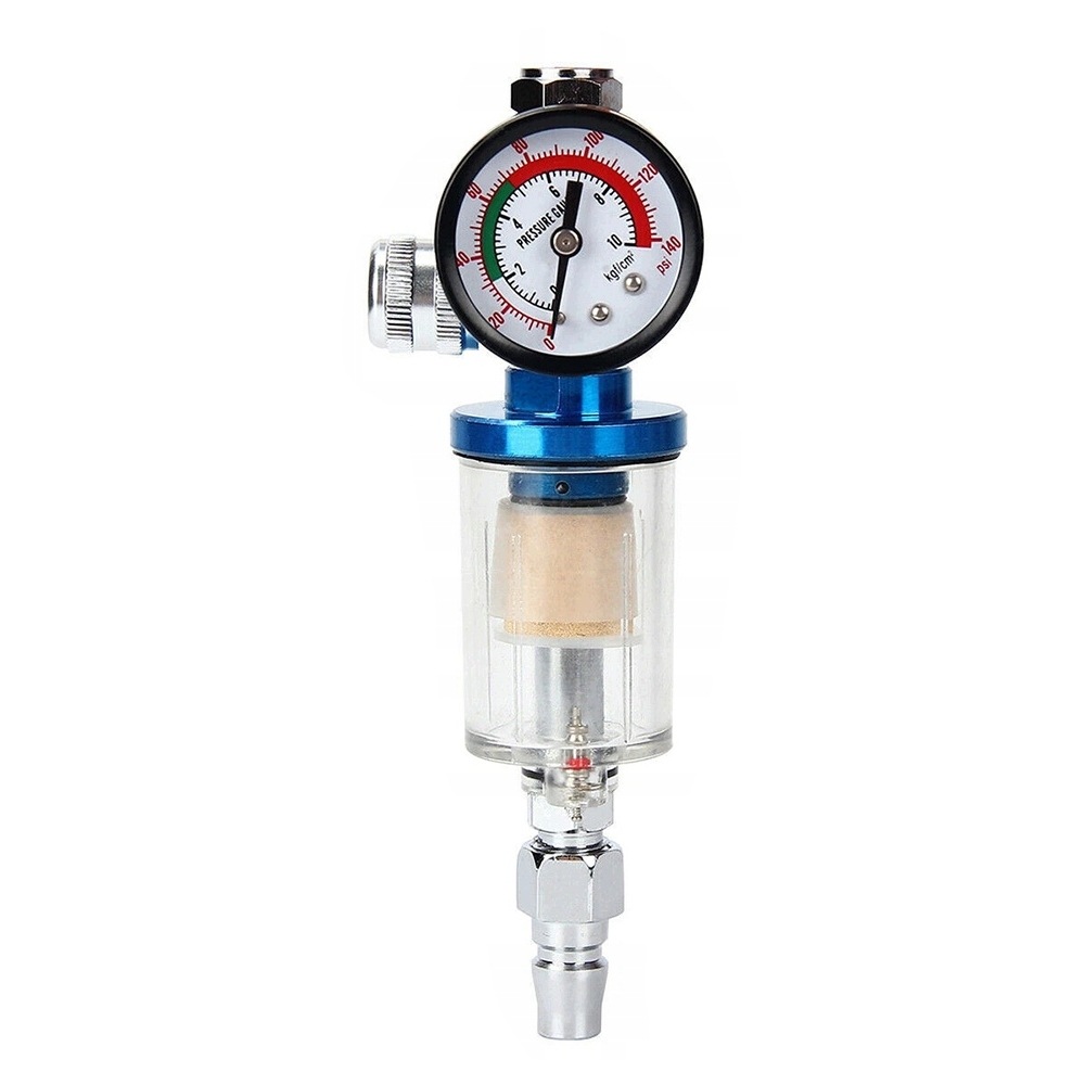 Reduktor Ciśnienia Filtr Powietrza Odwadniacz Regulator 1/4" Manometr