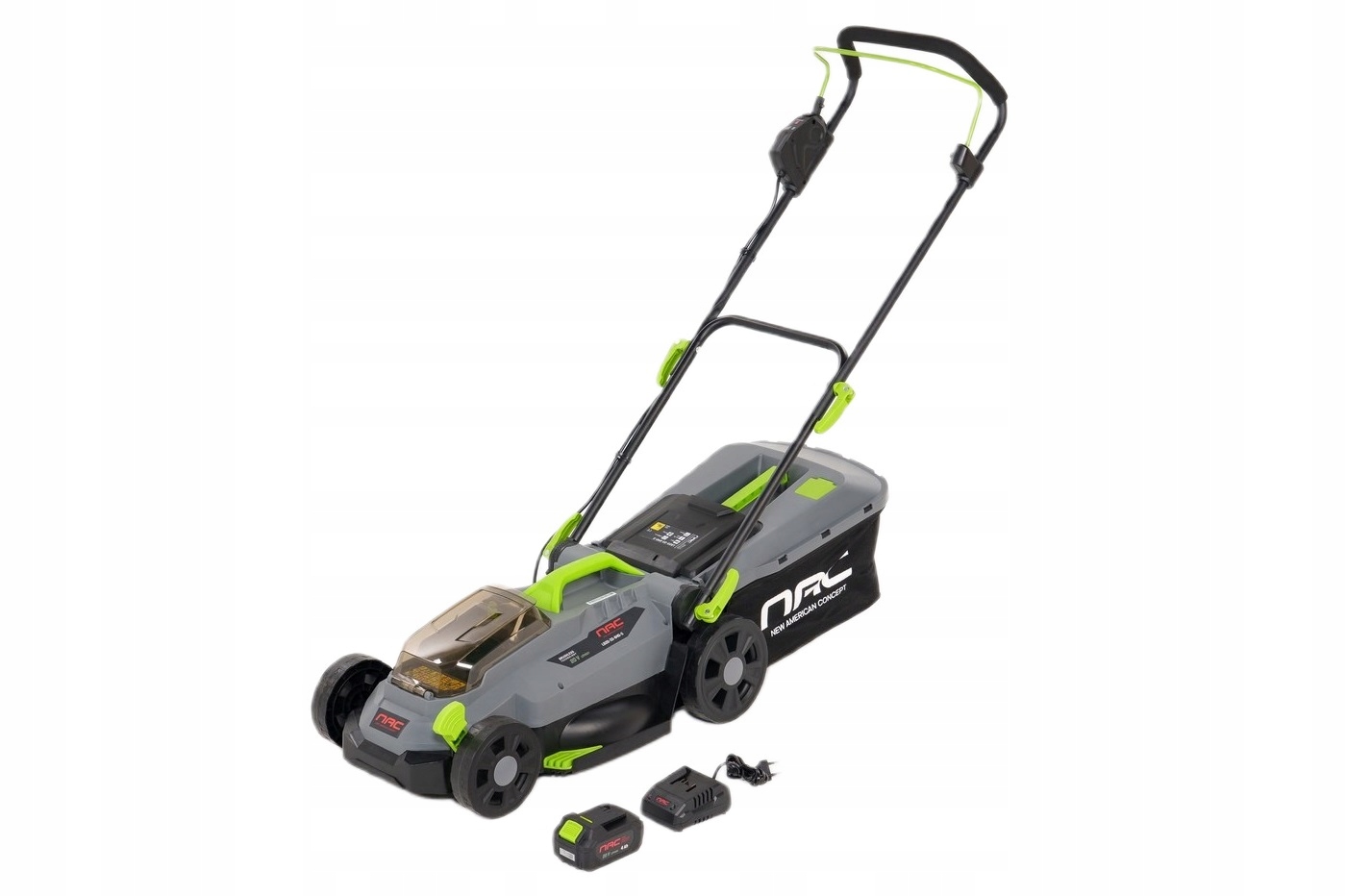 Akumulátorová Kosačka Nac 20V 33CM 32L Mulčovanie Akumulátorová Nabíjačka