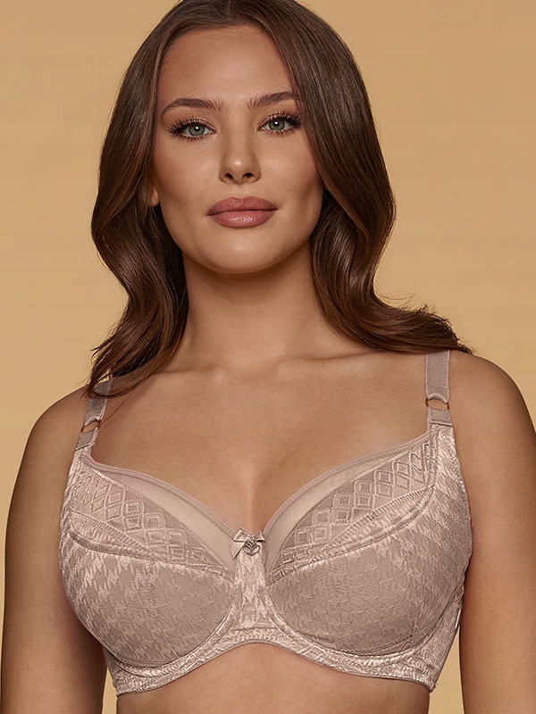 Polovyztužená krajková podprsenka Trinity K37 béžová Dalia 85I