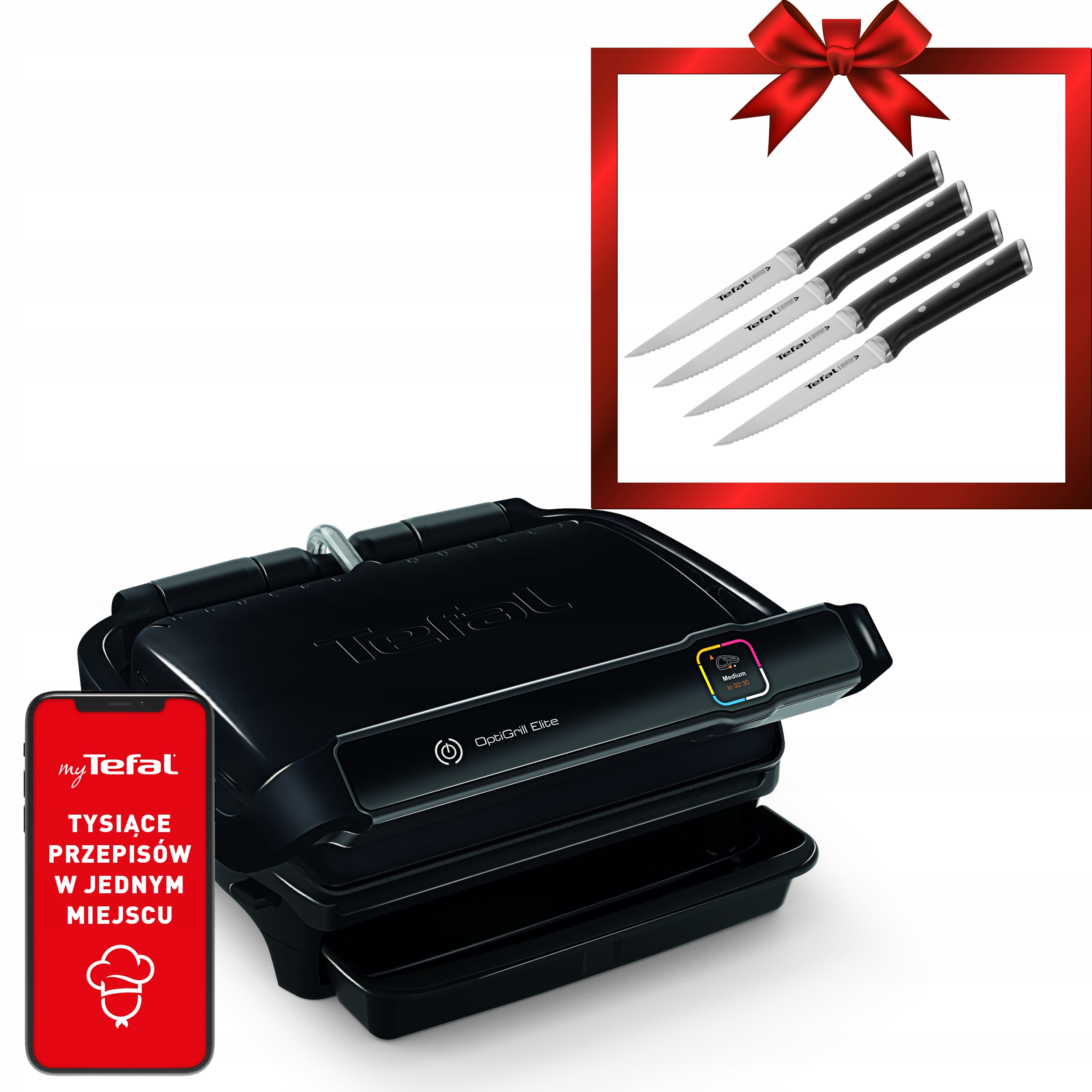 Panini, tradičný elektrický gril Tefal GC750830 čierny 2000 W