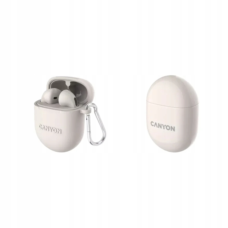 CANYON Słuchawki douszne TWS-6 Etui Beżowe — 6