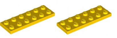 

Lego płytka 2x6 żółta 2 szt 3795 Nowa