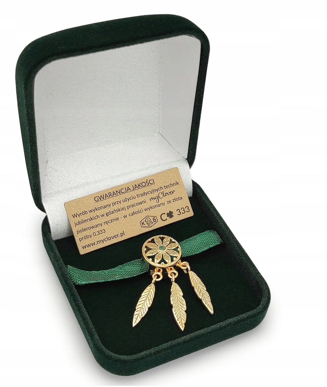 

charms myClover do bransoletek złoto 333 +grawer