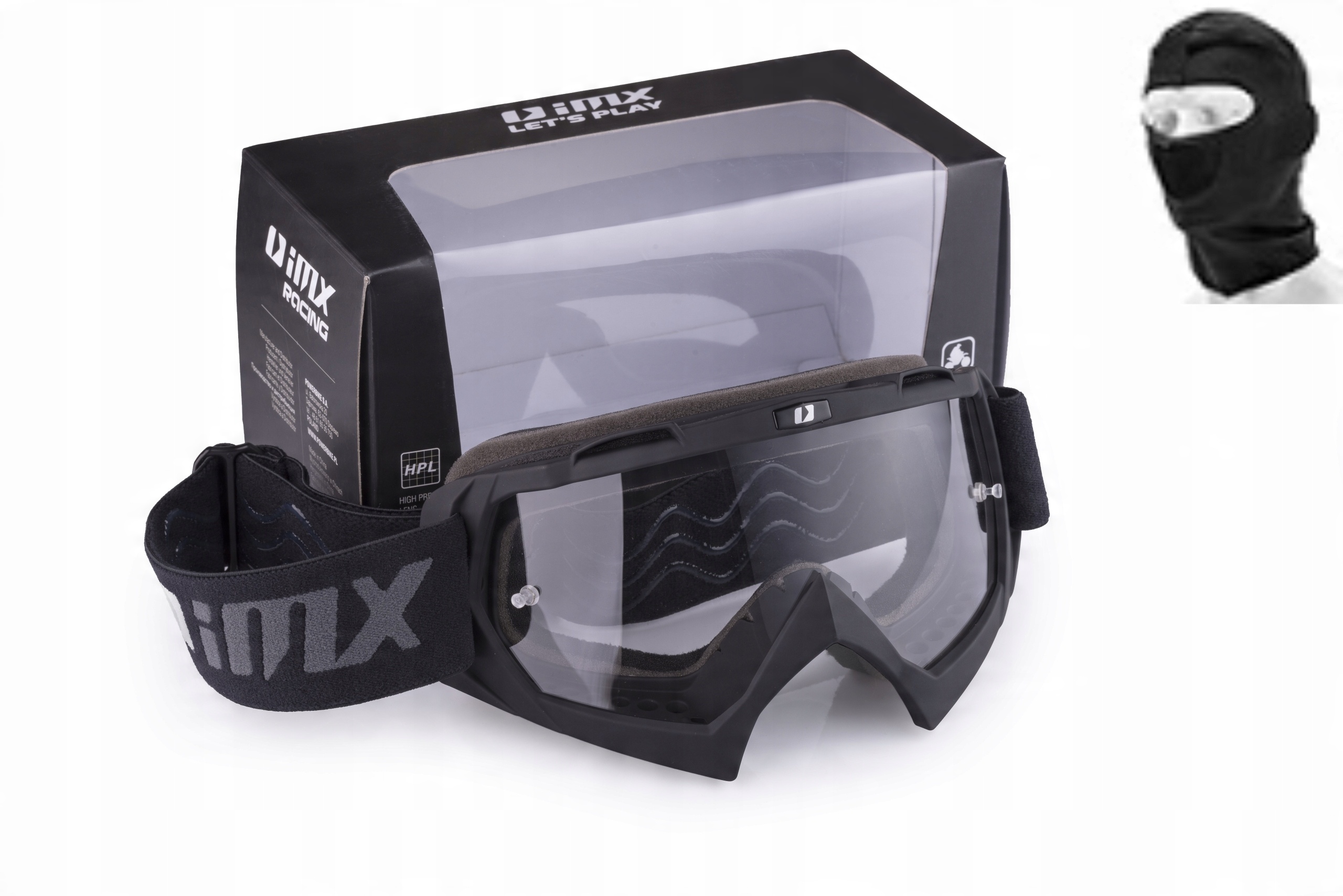 

Gogle Cross Enduro IMX Dust Mat zestaw komin