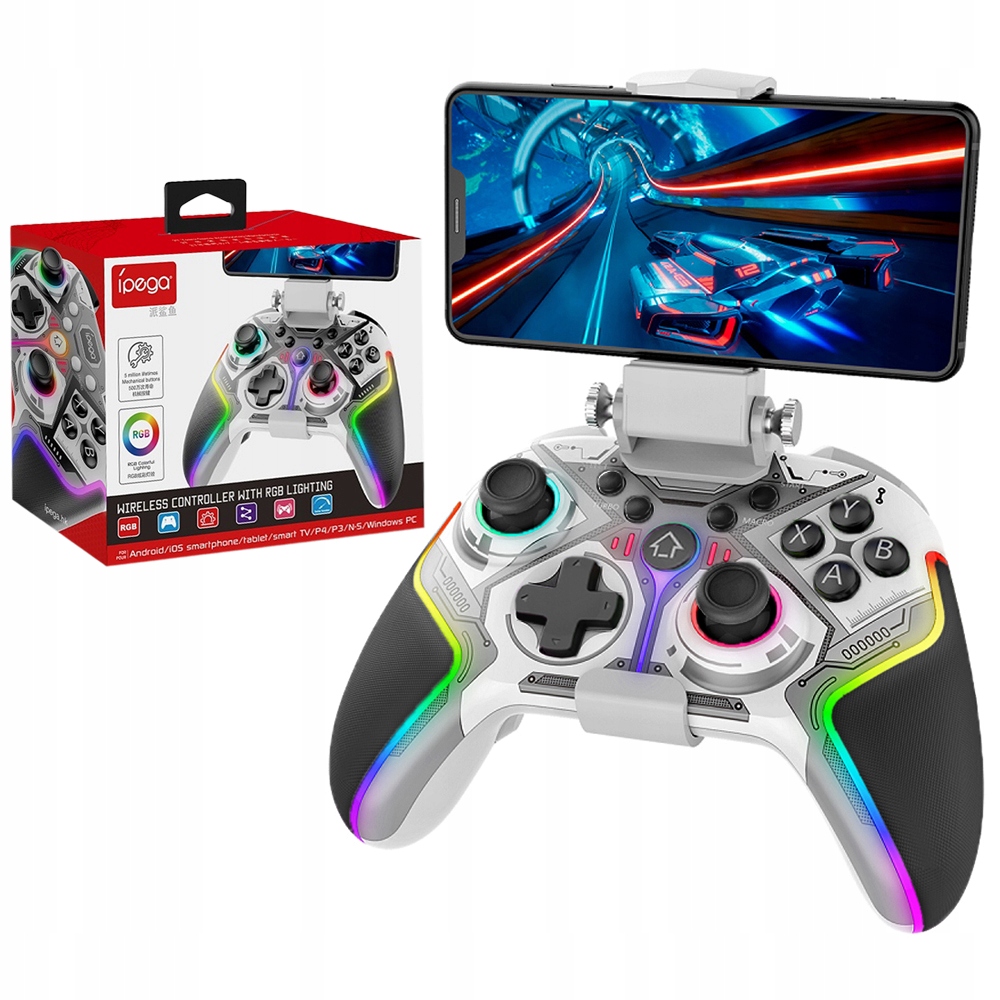 iPega bezdrátový gamepad Rgb smartphone iOS Pc Android Smart Tv PS3 PS4 Ns