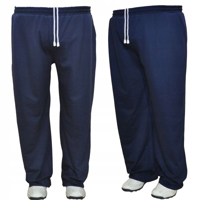 

Duże Bawełniane Spodnie Dresowe- 7XL pas max 172cm