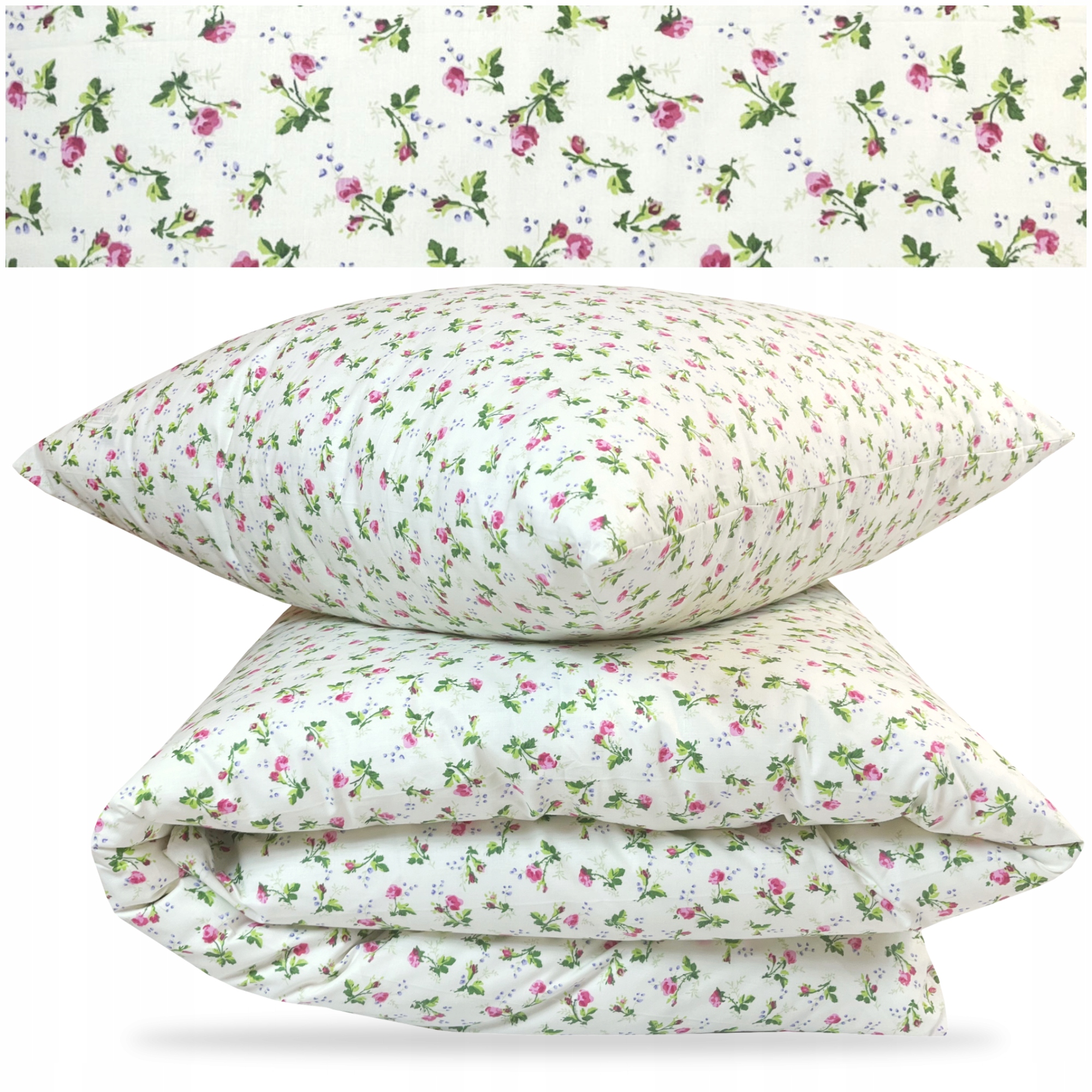 Komplet Pościel 140x200 70x80 Bawełniana Bawełna Polska