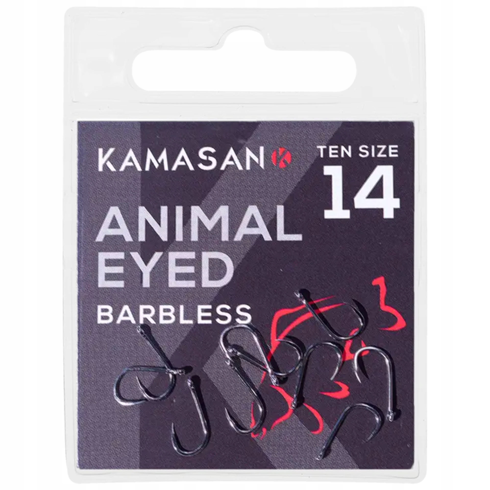Haczyki Kamasan Animal Eyed Barbless 10