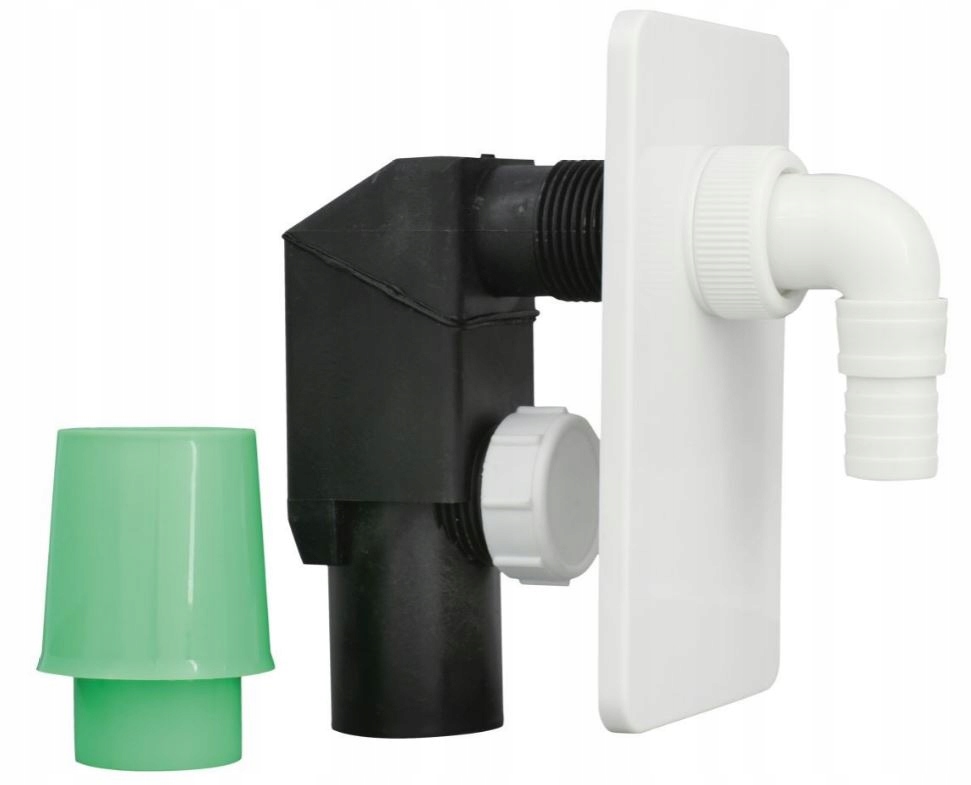 SYFON DO PRALKI PODTYNKOWY BIAŁY