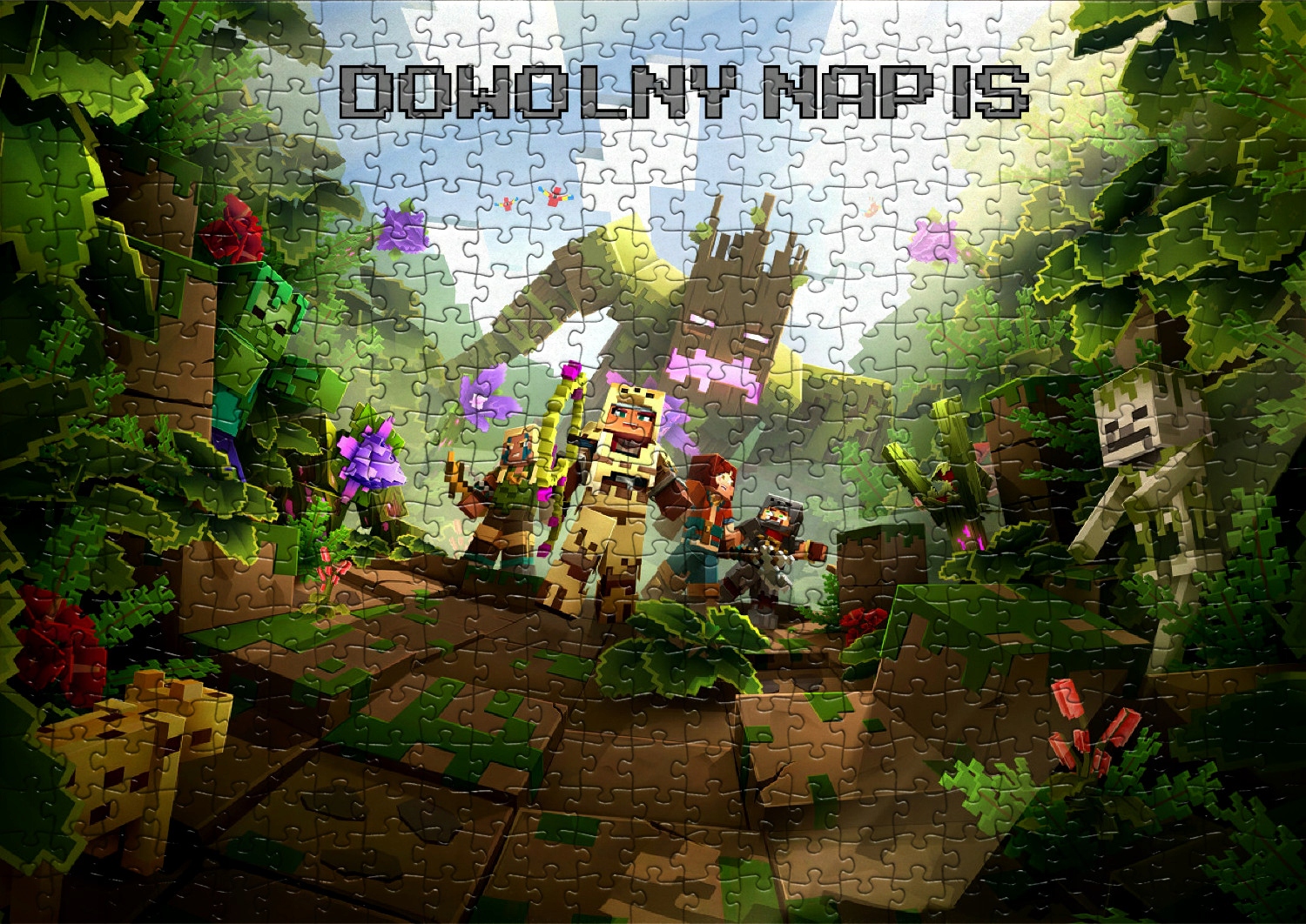 

Puzzle Minecraft z Twoim Napisem A3/192EL