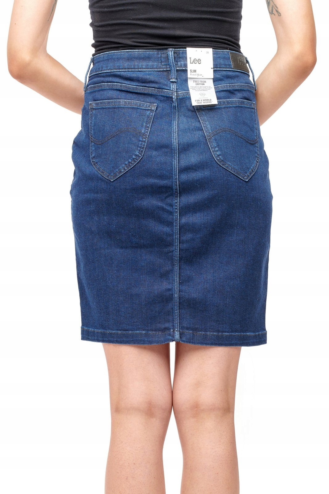 

Lee Pencil Skirt Tonal Stonewash L38GMDLF W29