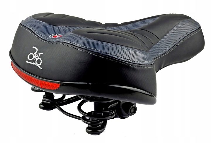 MIĘKKIE SIODEŁKO ROWEROWE NA SPRĘZYNACH SELLE s028 Długość 255 mm