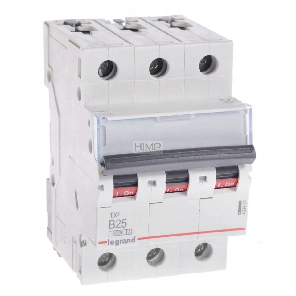 Nadproudový spínač 3P B25A TX3 Legrand 403404