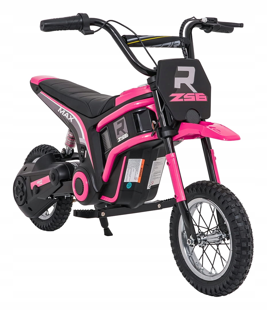 Motor na akumulator dla dzieci RZ56 Max Różowy pompowane koła Led audio