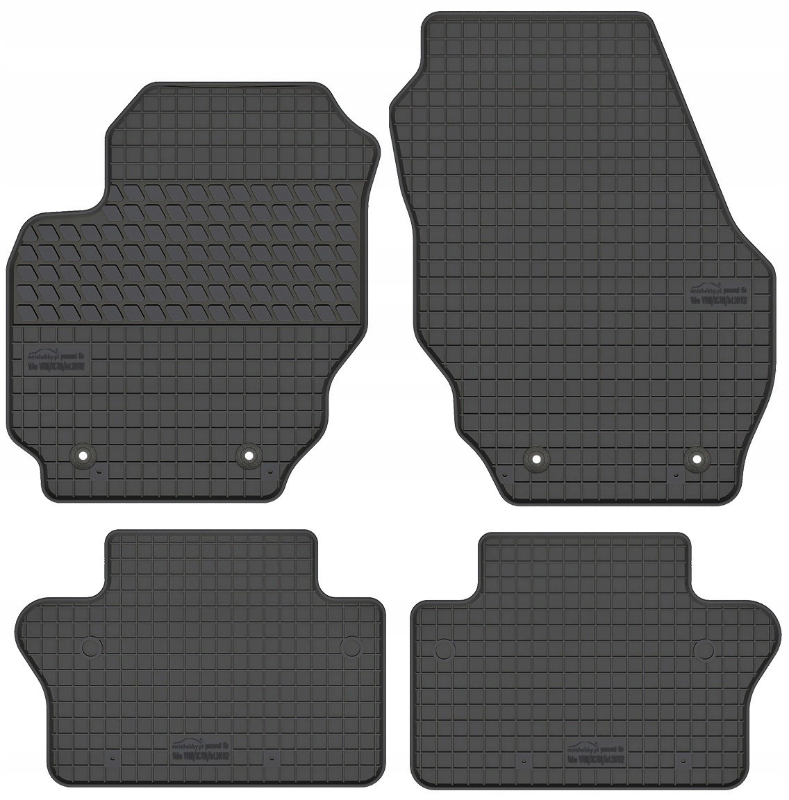 Dywaniki gumowe dedykowane do Volvo V70 XC70 III 07-16 S80 II 06-16