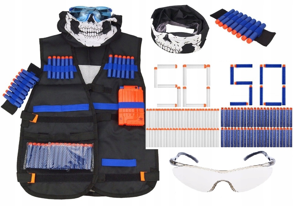 

Zestaw Do Nerf Kamizelka Strzałki Dodatki Hq