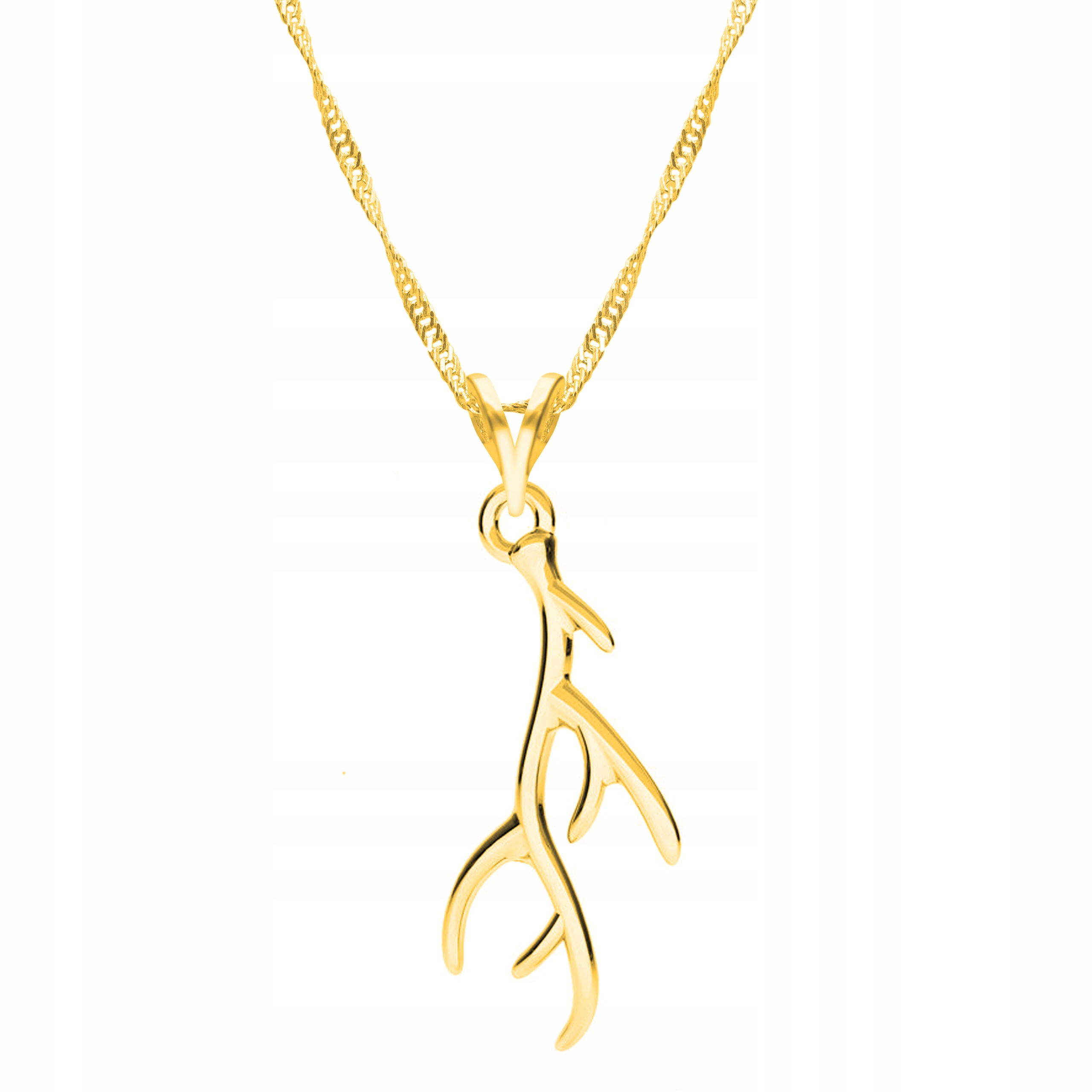 Řetízek zlatý náhrdelník 925 Paroží Jelena Roh