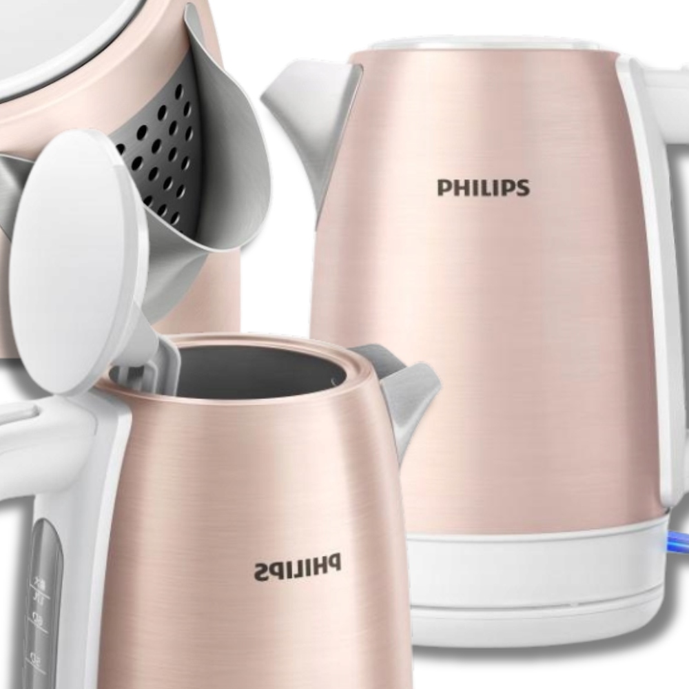 Robustní elektrická Konvice Philips kovová 2200 W