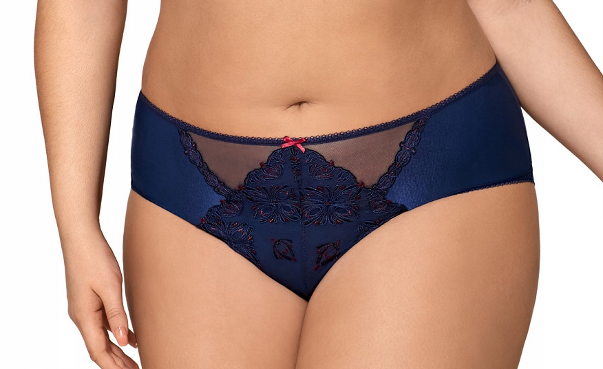 

Figi damskie Ava Efektowny Haft Dark Blue 1881 # L