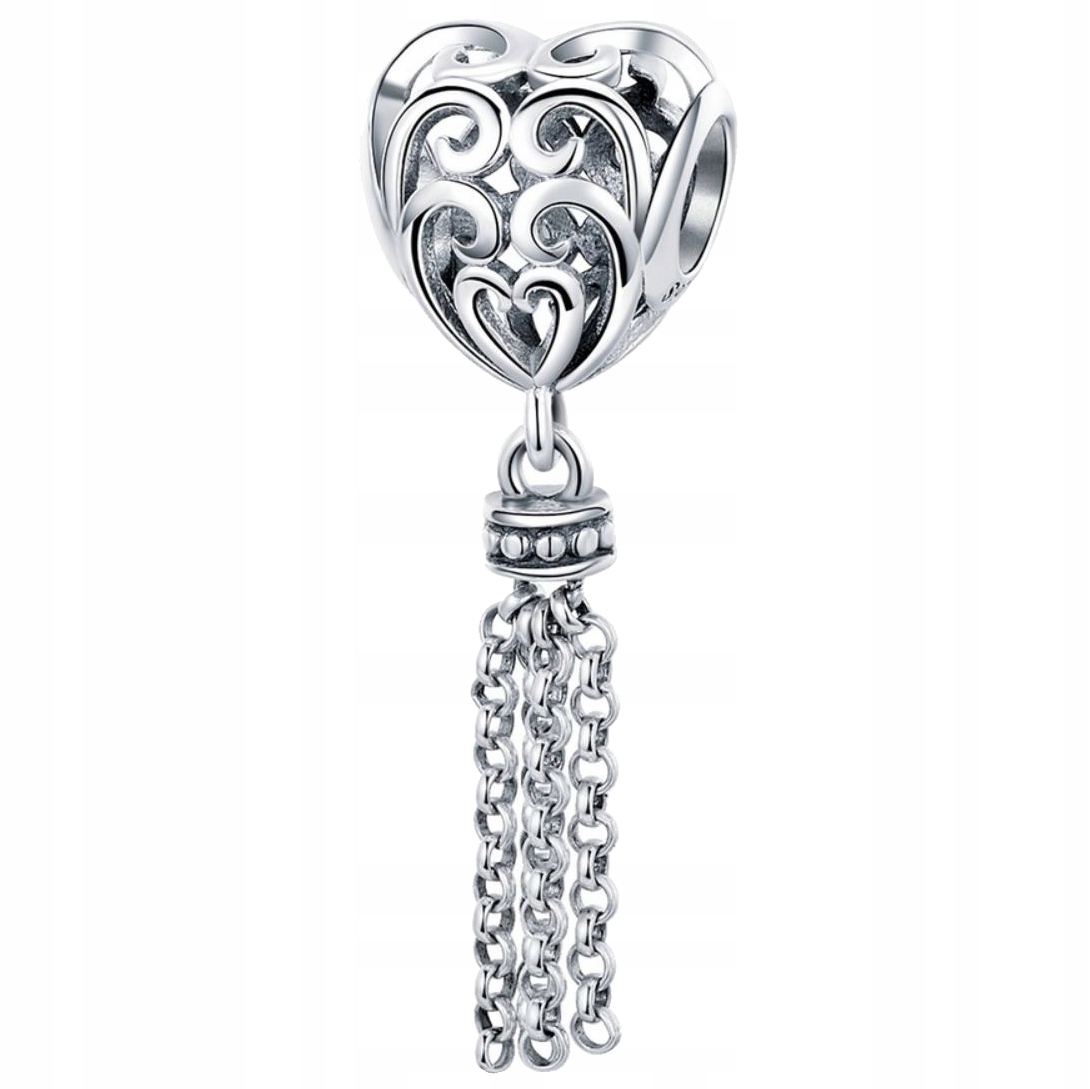 

Charms Serce Ażur do Pandora srebro 925 zawieszka