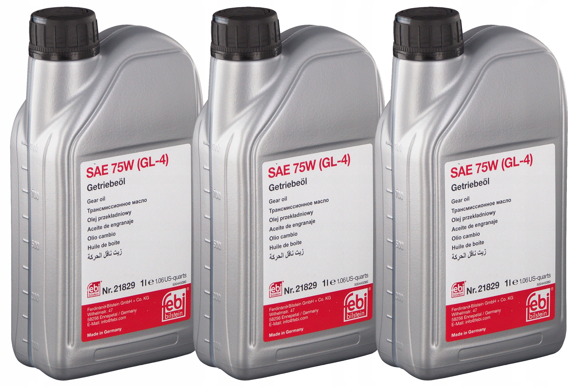 Olej przekładniowy do skrzyni biegów 75W GL-4 Febi Żółty 21829 3L