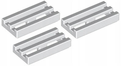 

Lego Płytka Pł. 1x2 Grill Biała (2412/241201) x3